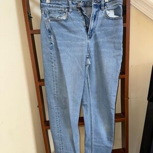 American Eagle Outfitters Light Blue Straight Leg Jeans